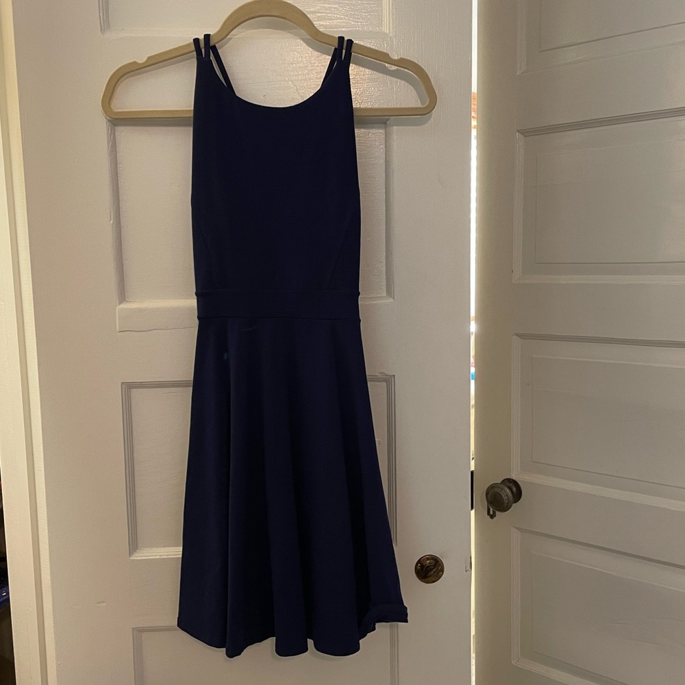 Susana Monaco navy cocktail dress